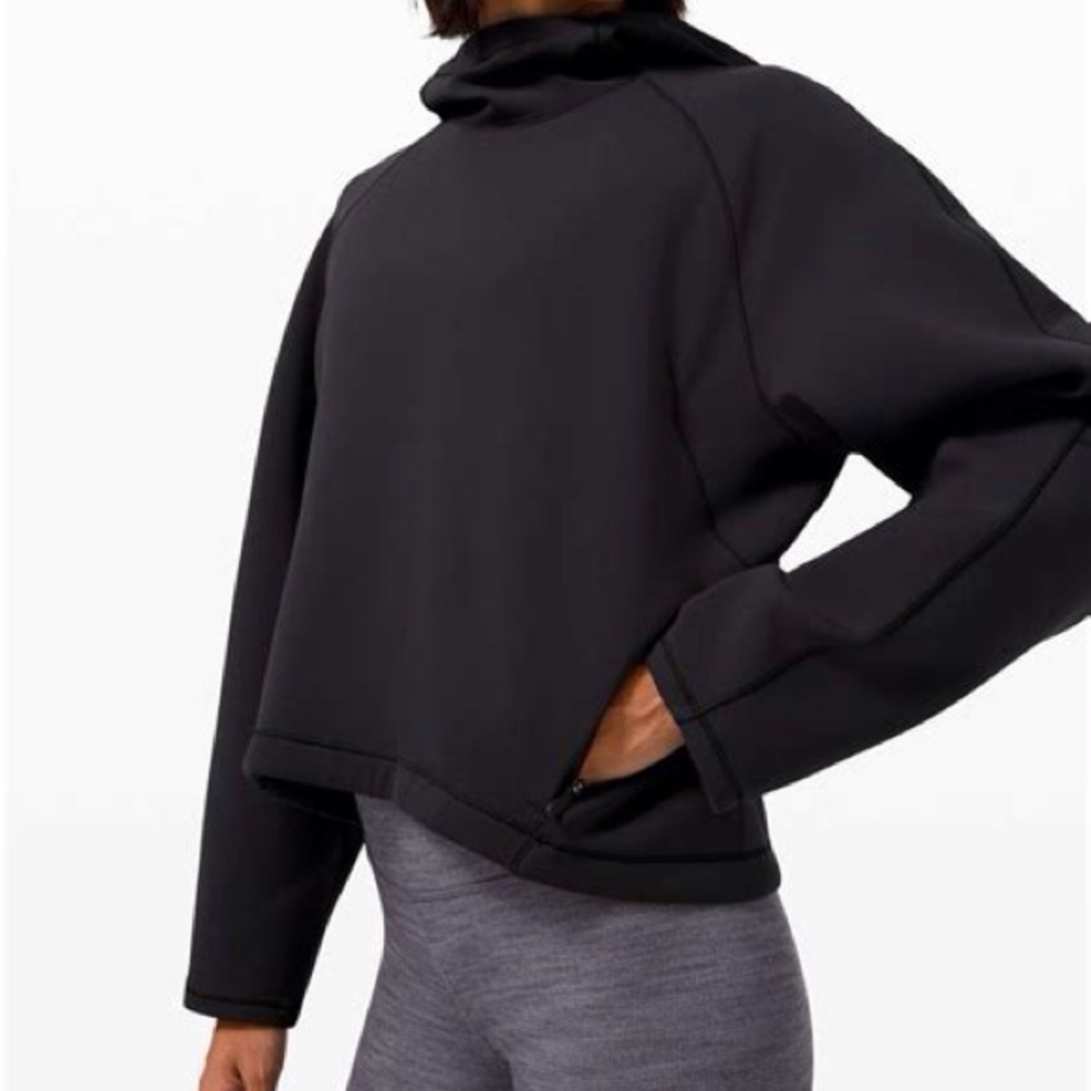 Lululemon Black AirWrap Pullover Hoodie - Like New!